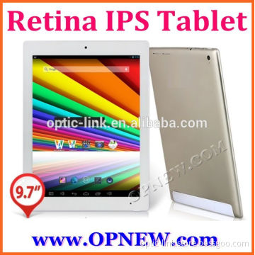 High end 9.7 inch retina ips tablet pc 4G RAM android 4.4 quad core tablet wifi bluetooth 3g hdm micro usb port in stock